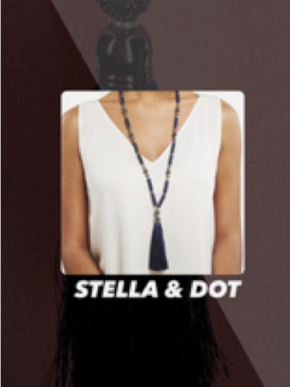 EUC Stella & Dot Trove Tassel Necklace